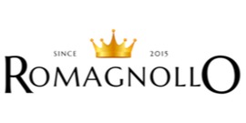 Logomarca de Romagnollo - Folheado a Ouro e Prata Pura