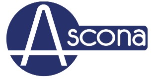 Logomarca de Ascona - Moda Bebê, Infantil e Adulto