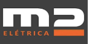 Logomarca de M2 Elétrica - Chaparia para Montagens Elétricas