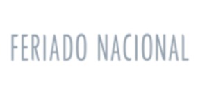 Logomarca de Feriado Nacional - Moda Praia e Fitness