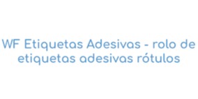 Logomarca de Wf Etiquetas Adesivas