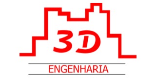 Logomarca de 3D Engenharia e Construções
