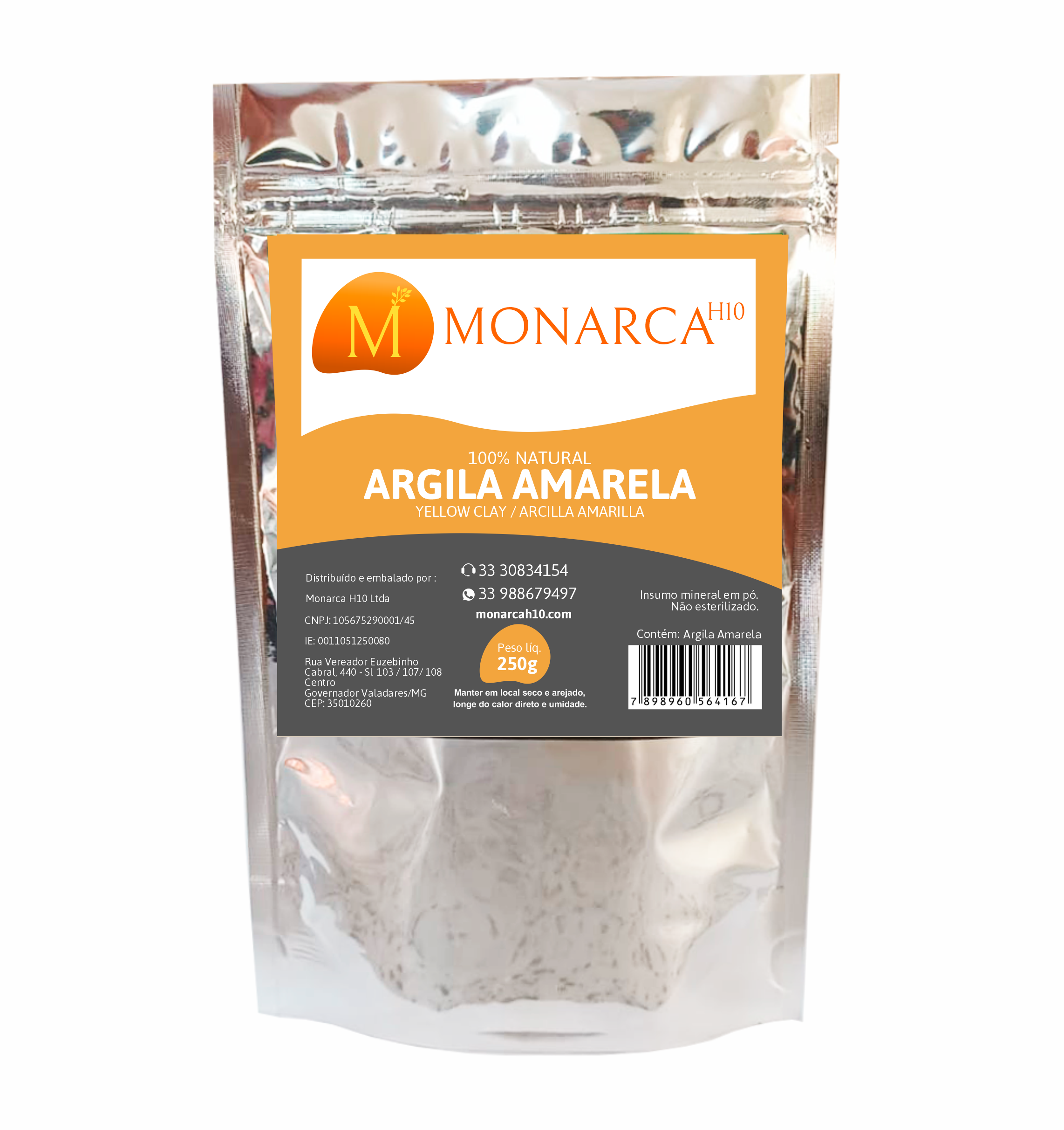 ARGILA AMARELA 250g - R$ 3,70
