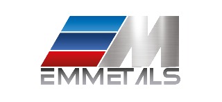 Logomarca de Emmetals - Alumínio para Extrusão e Aços Especiais
