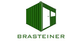 Logomarca de Brasteiner - Soluções em Contêineres e Módulos Habitacionais