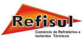 Logomarca de Refisul com de Refratários e Isolantes Térmicos
