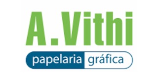 Logomarca de a. Vithi Papelaria e Informática