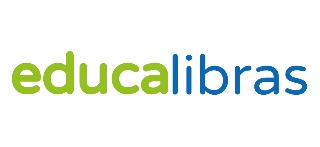 Logomarca de Educalibras - Intérpretes e Cursos de Libras