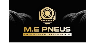 Logomarca de M.e Pneus - Recapados, Novos e Usados