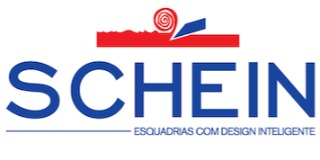 Logomarca de Schein Esquadrias em Madeira e Pvc