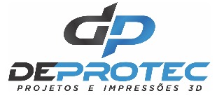 Logomarca de Deprotec - Projetos e Impressões 3D