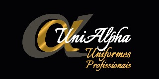 Logomarca de Unialpha - Uniformes Profissionais