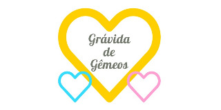 Logomarca de Grávida de Gêmeos - Artigos para Mamãe e Bebê