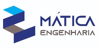 Logomarca de Mática Engenharia - Industrial. Comercial e Residencial